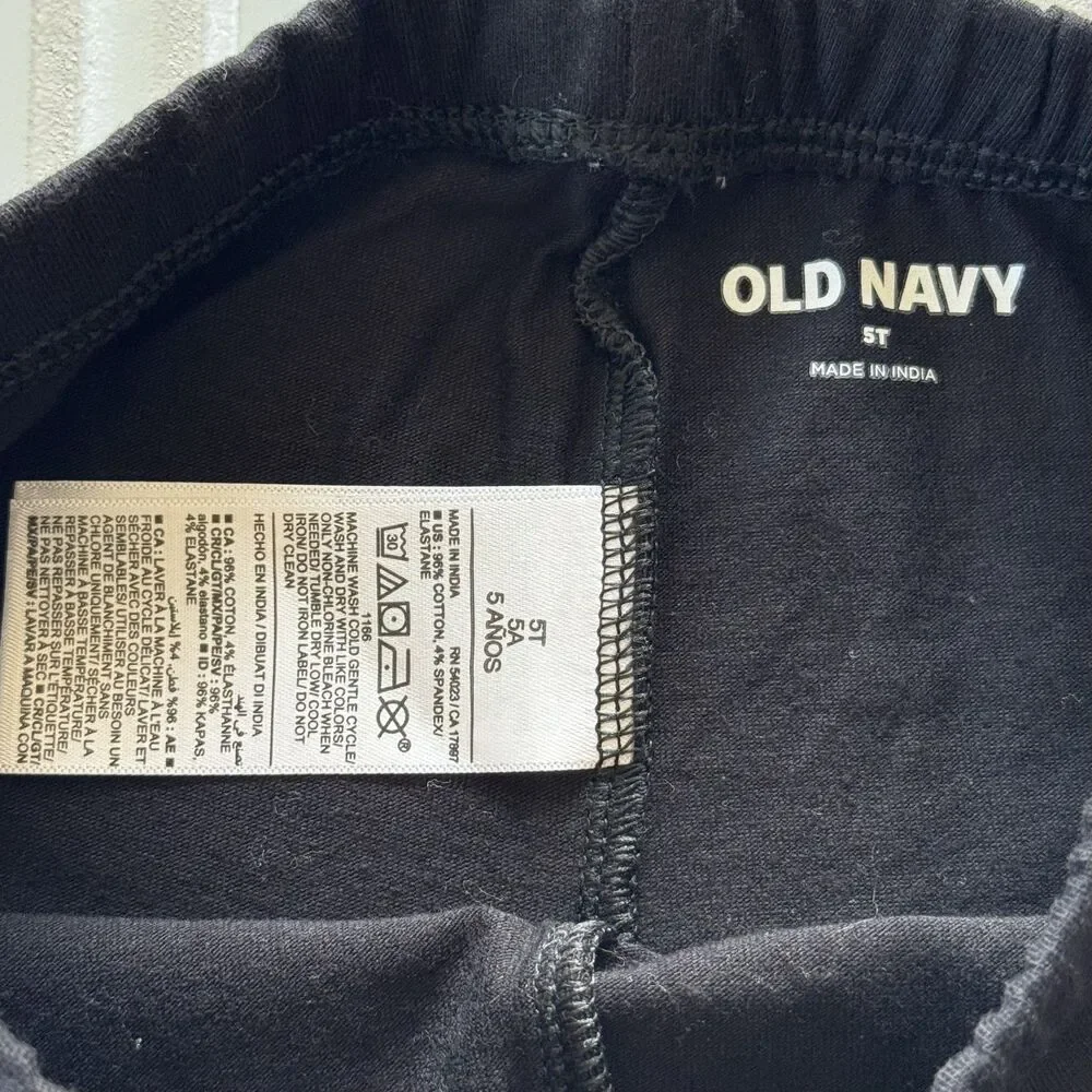 4/$10 - Old Navy Toddler Girls Basic Black Biker Shorts